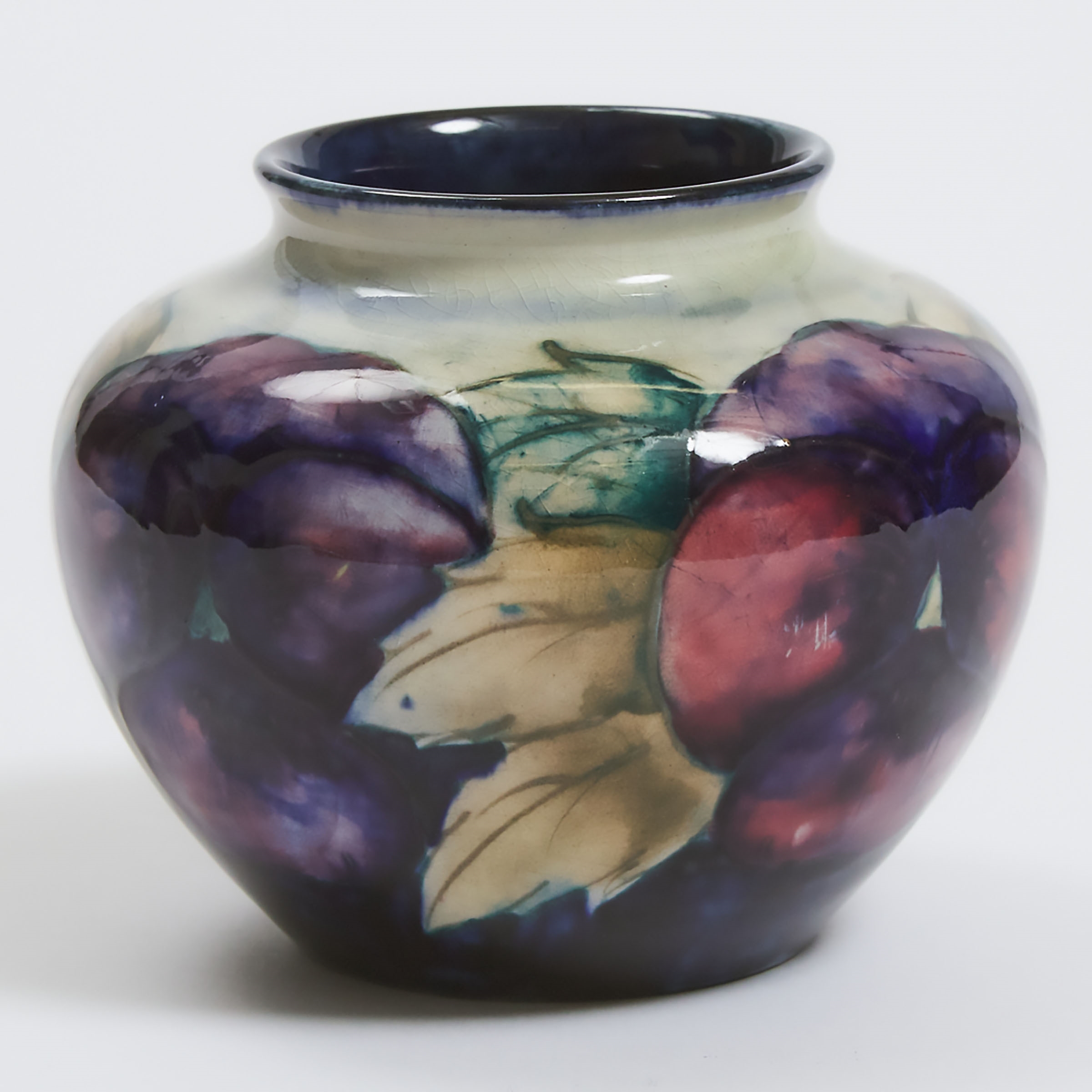 William Moorcroft Moorcroft Pansy Vase MutualArt