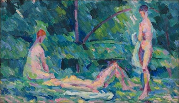 Bathers by John Passmore, circa 1940s