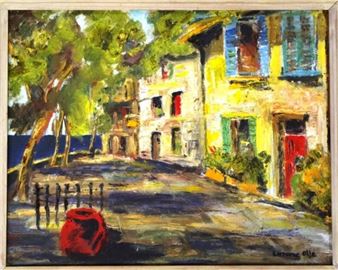 European Village Scene - Lorraine Olle