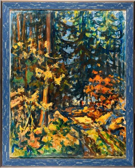 Waldweg (Forest Path), 1972, by Heini Waser, 1972