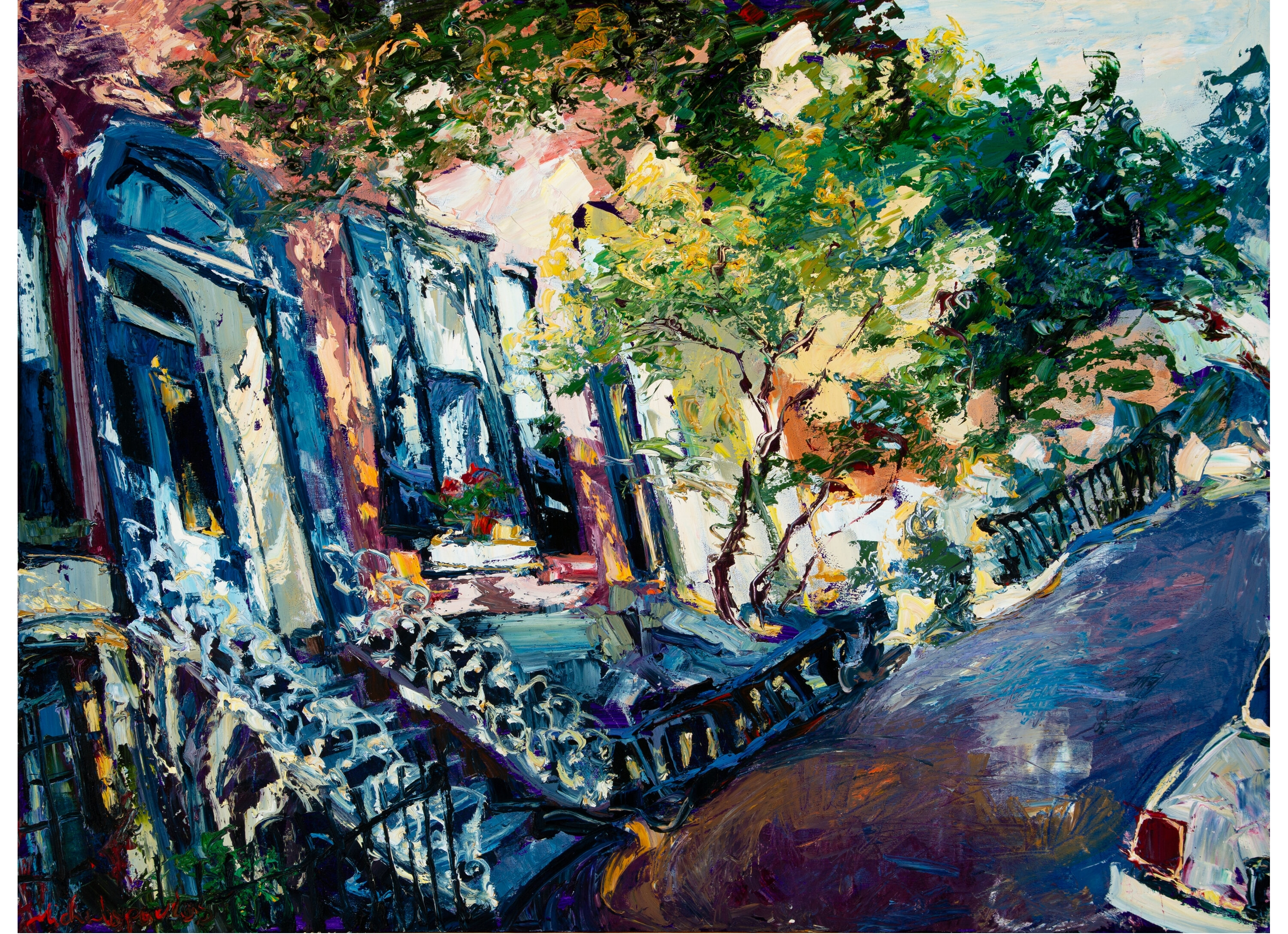 Artwork by James Michalopoulos, South End Semblance, Made of Oil on canvas