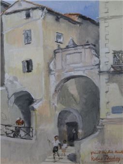 Place à Menton - Place Saint-Michel, Menton - Robert Ponchon