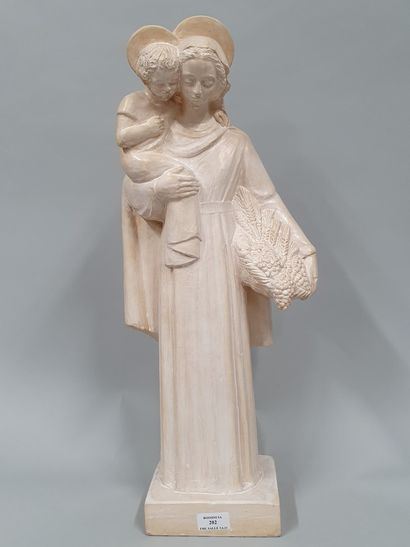 Jacques Hartmann | Virgin with the child and the sheaf of flowers ...