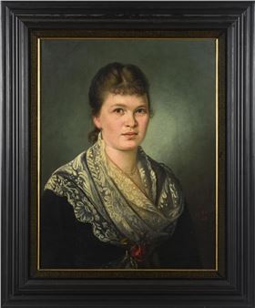 Picture of a young woman - Adolf Bock Jr.
