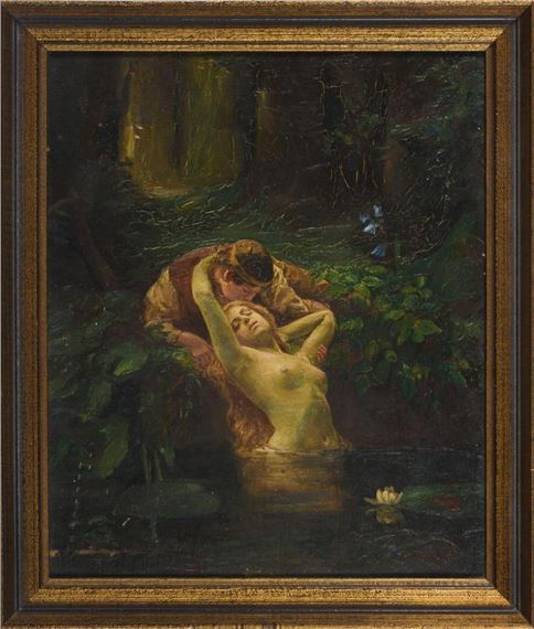 Max Schneidt | Young man and spring nymph | MutualArt