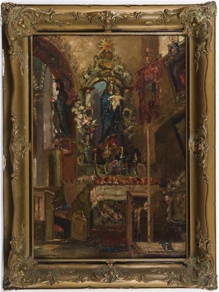 Church interior - Max Baumann