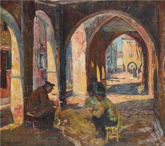 Dealer in Chioggia by Franz Kienmayer, 1921