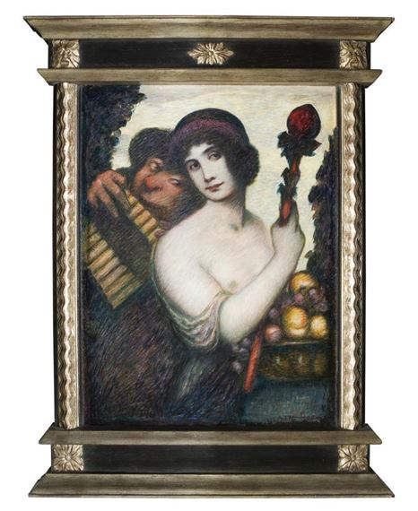 Bacchant and Pan by Adolf Frey-Moock