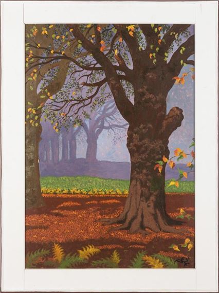 Autumn Forest by Deze Levenberg, 1973