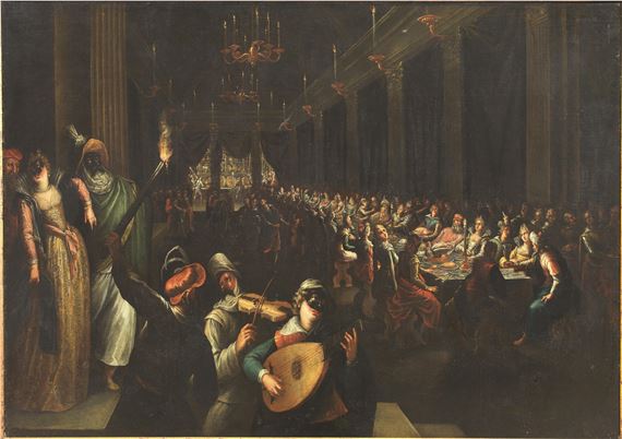 VENETIAN PARTY by Veneto-Flemish School, 16th Century, 16th century