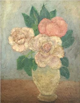 Flowers in a White Vase - Aaron Freedman