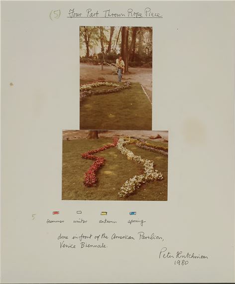 洋書 Thrown Rope Peter Hutchinson Peter Hutchinson | 1 Four Part Thrown Rope Piece (1980) | MutualArt