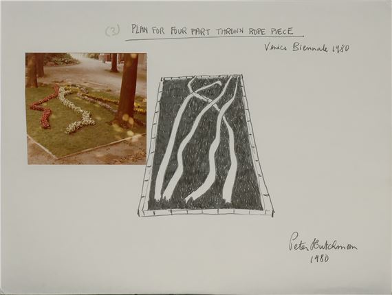 Peter Hutchinson | 1 Four Part Thrown Rope Piece (1980) | MutualArt
