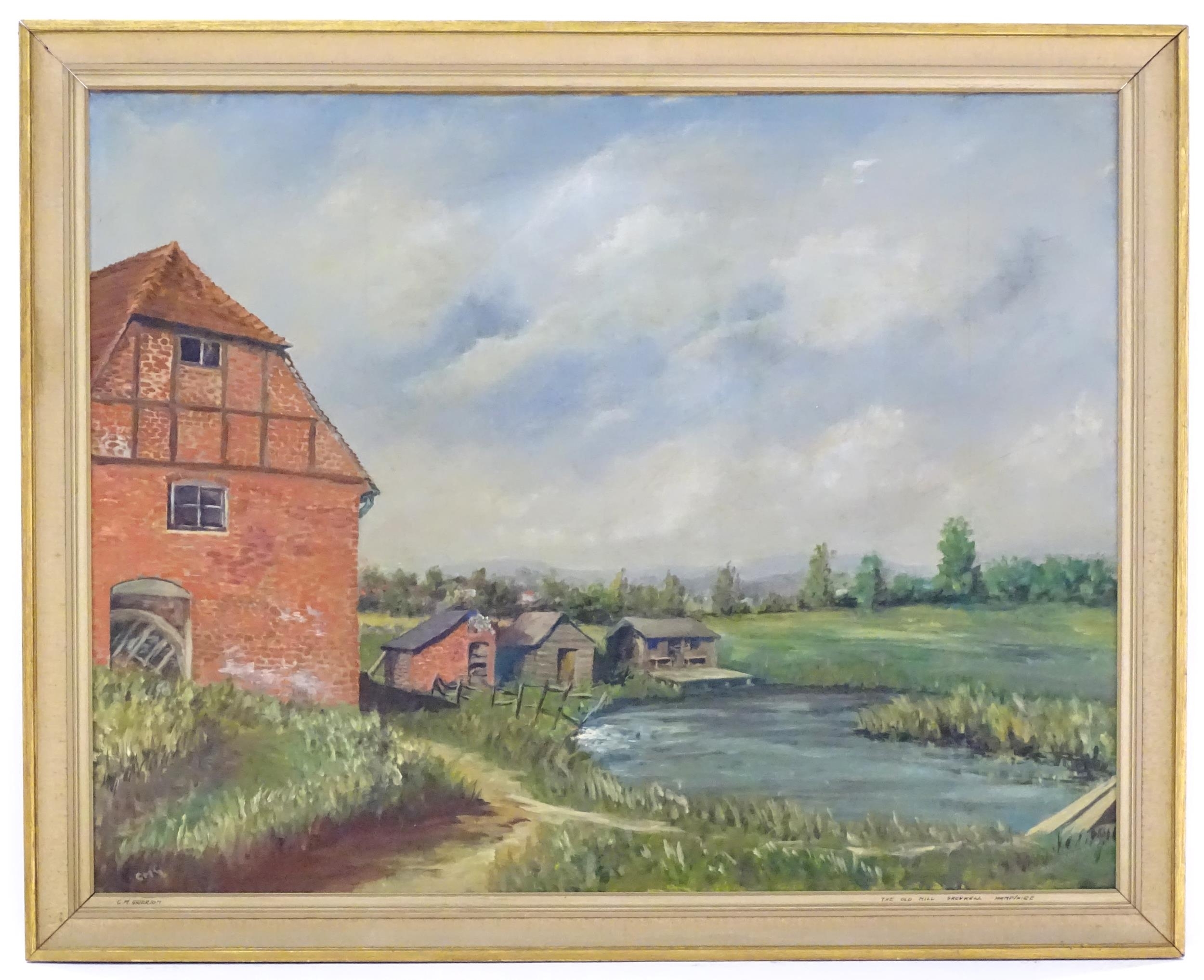 Artwork by Colin Grierson, The Old Mill, Greywell, Hampshire, Made of Oil on canvas