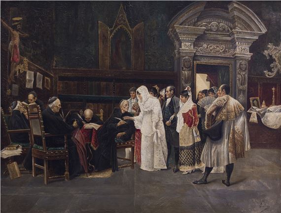 In the vicarage by José Gallegos y Arnosa