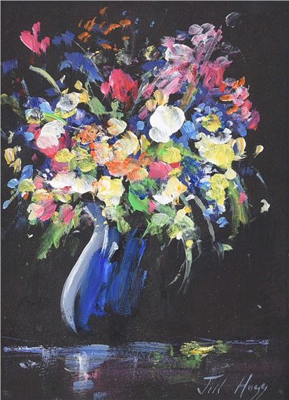STILL LIFE, VASE OF FLOWERS by Jill Hogg
