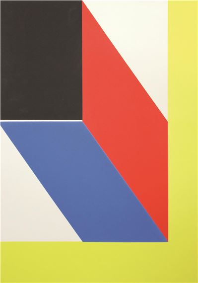Nach links oben by Hermann Glöckner, 1978