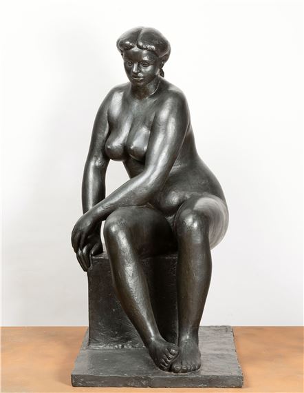 Seated woman by George Grard, 1950-1952