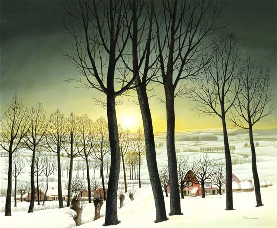 Winter in the Flemish Ardennes by Armand Tavernier