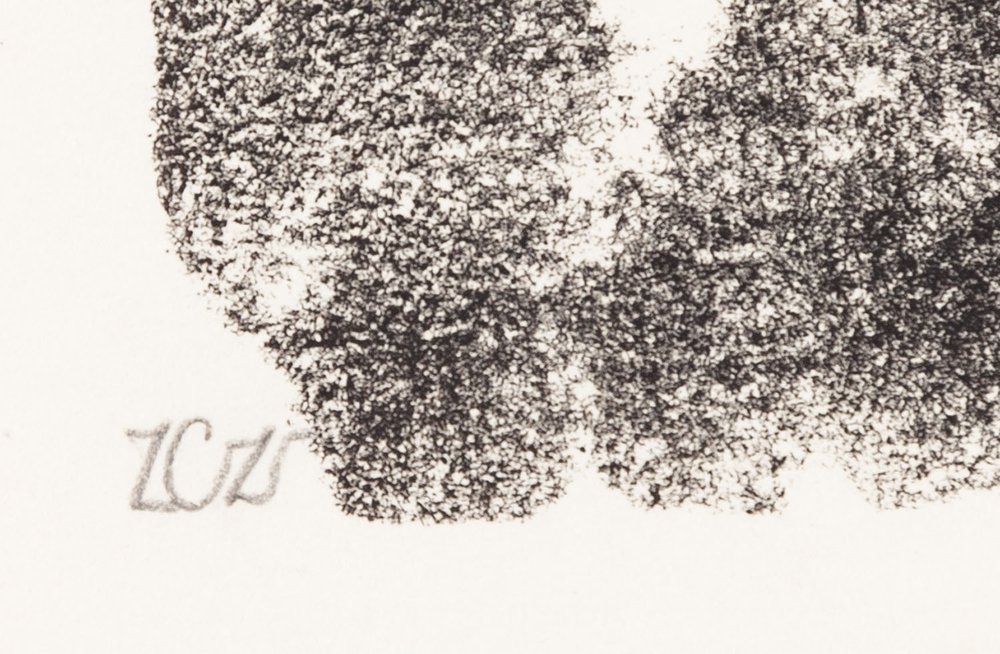 Artwork by Zofia Czerwosz, Composition, Made of monotype/paper