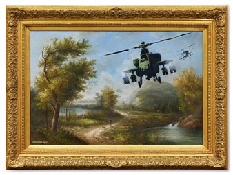 Vandalised Oil (Choppers) - Banksy