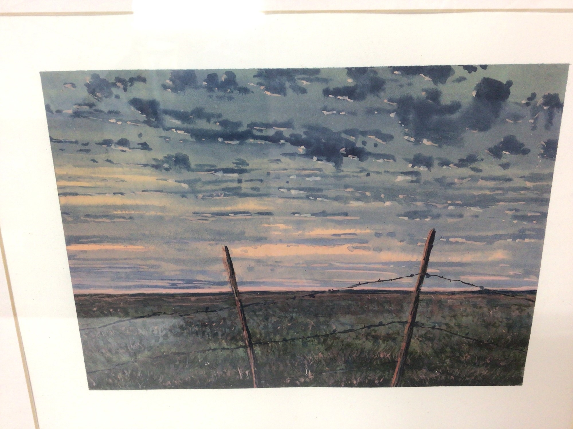 Artwork by Duncan McCandless, New Mexico Landscape, Made of watercolour