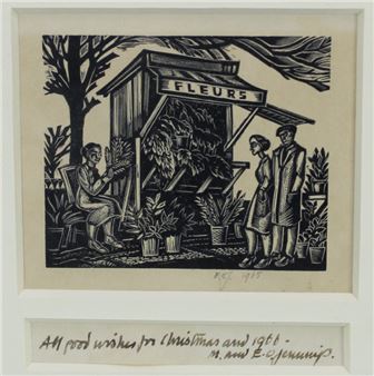 Flower stall - Edgar Owen Jennings