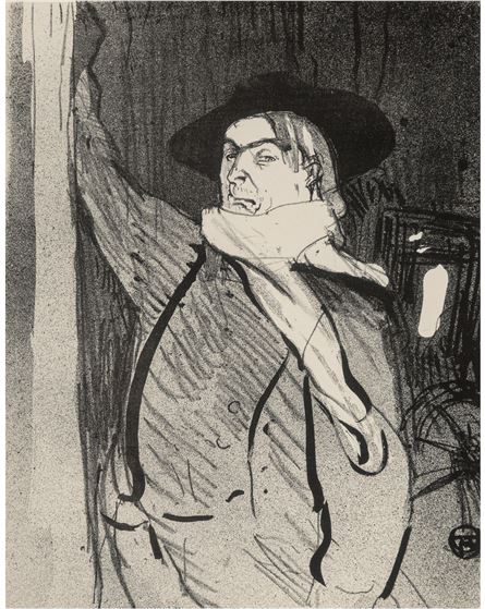Aristide Bruant, from Le Café-Concert by Henri de Toulouse-Lautrec, 1893