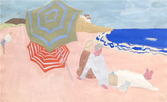 Beach Umbrellas by Sally Avery, 1945