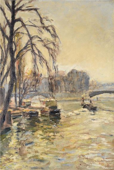 View of the Seine by Fernand Laval