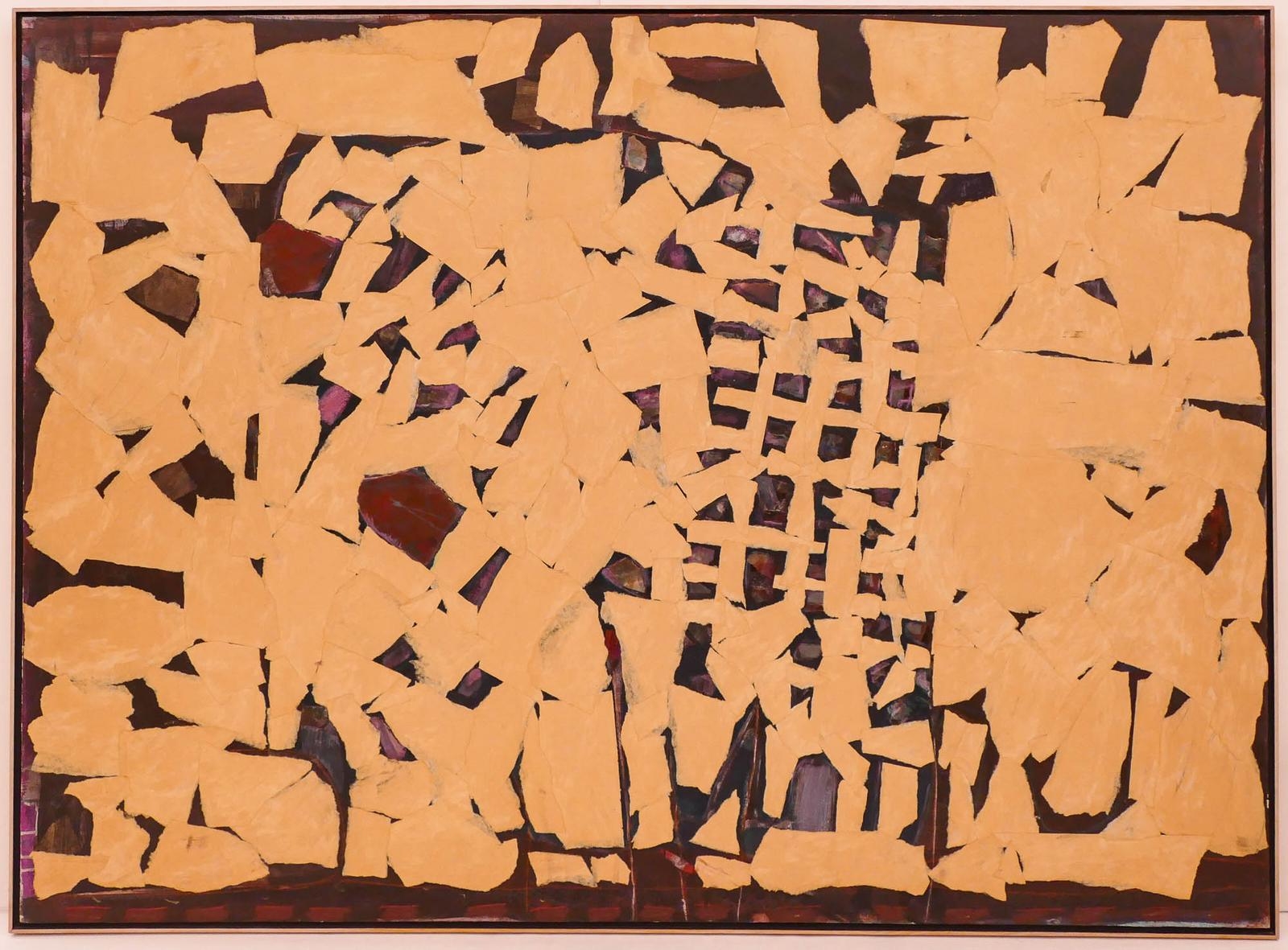 Artwork by Allison Collins, Untitled, Made of Mixed Media Collage on Canvas