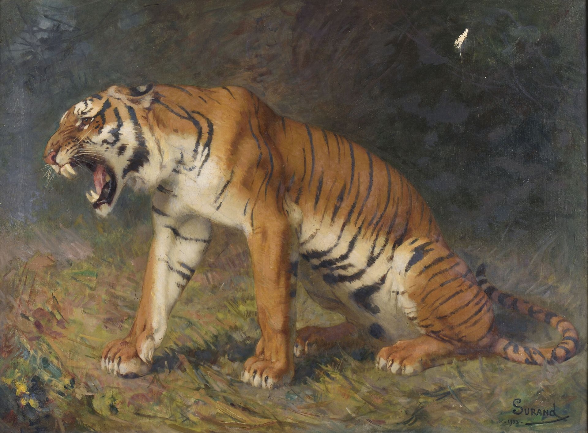 Gustave Surand | The awakening of the tiger (1932) | MutualArt