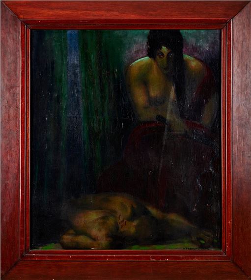 Das böse Gewissen by Adolf Frey-Moock, 1917