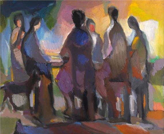 Le Repas sur la Terasse by Jean Marzelle