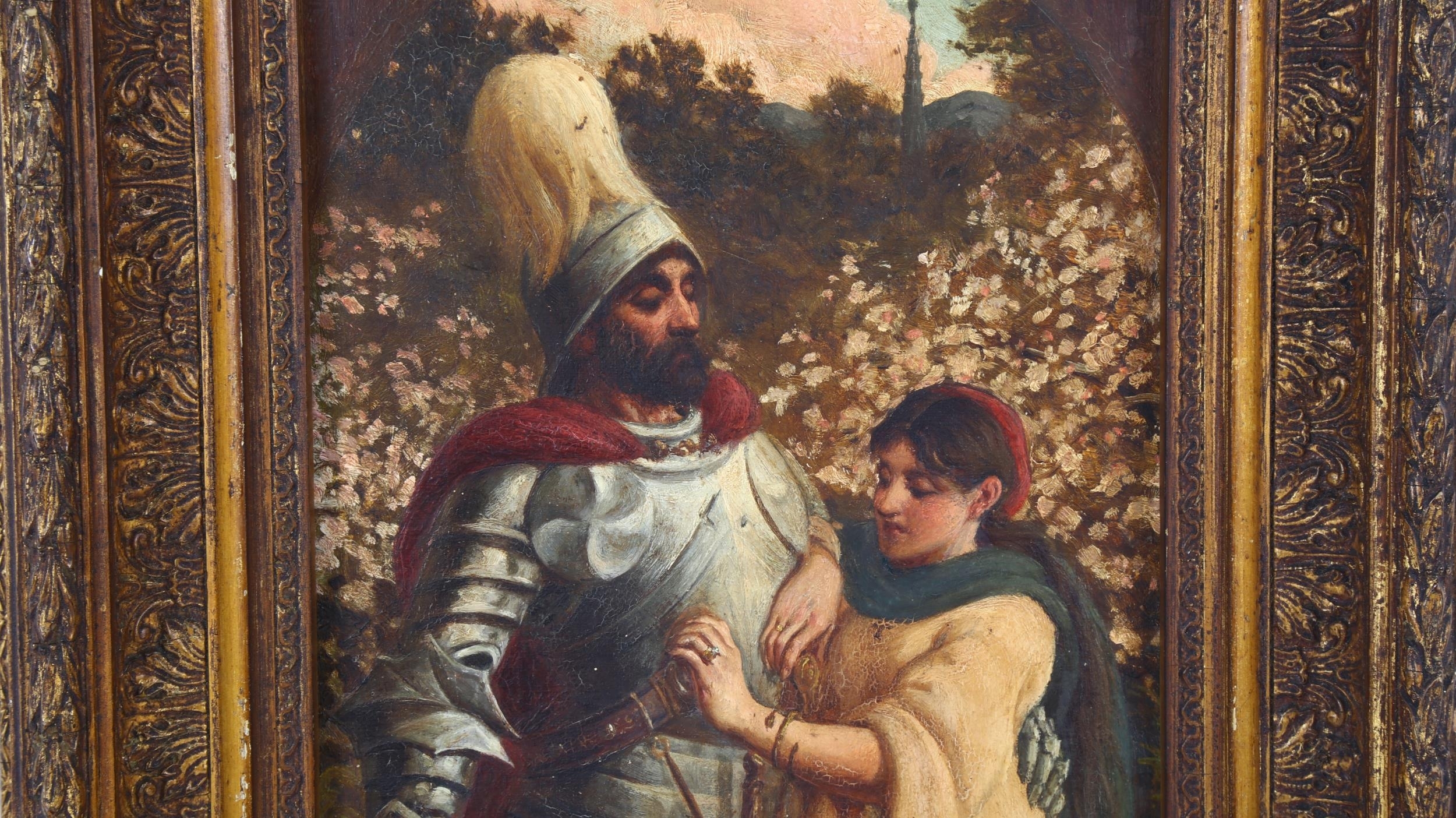 Pre-Raphaelite School | knight and maiden (19th Century) | MutualArt