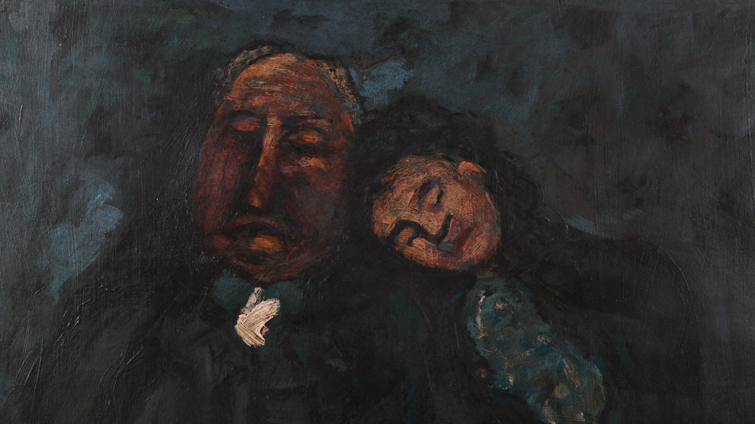 Pierre Bonnard | man and woman asleep on a train | MutualArt