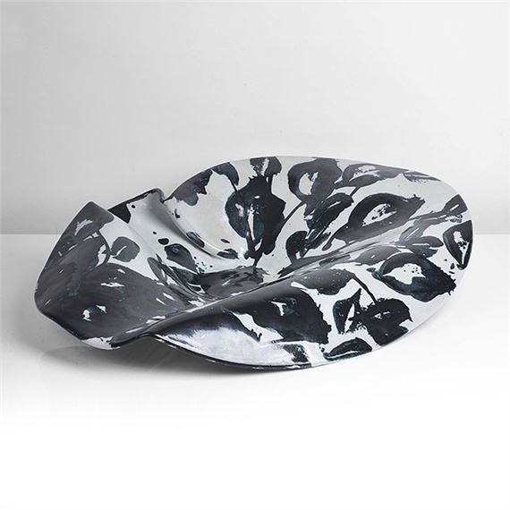 Large Folded Dish by Janice Tchalenko, 1990