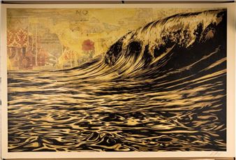 Shepard Fairey | Dark wave BP | MutualArt