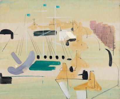 Composition on yellow by Saint-Maur