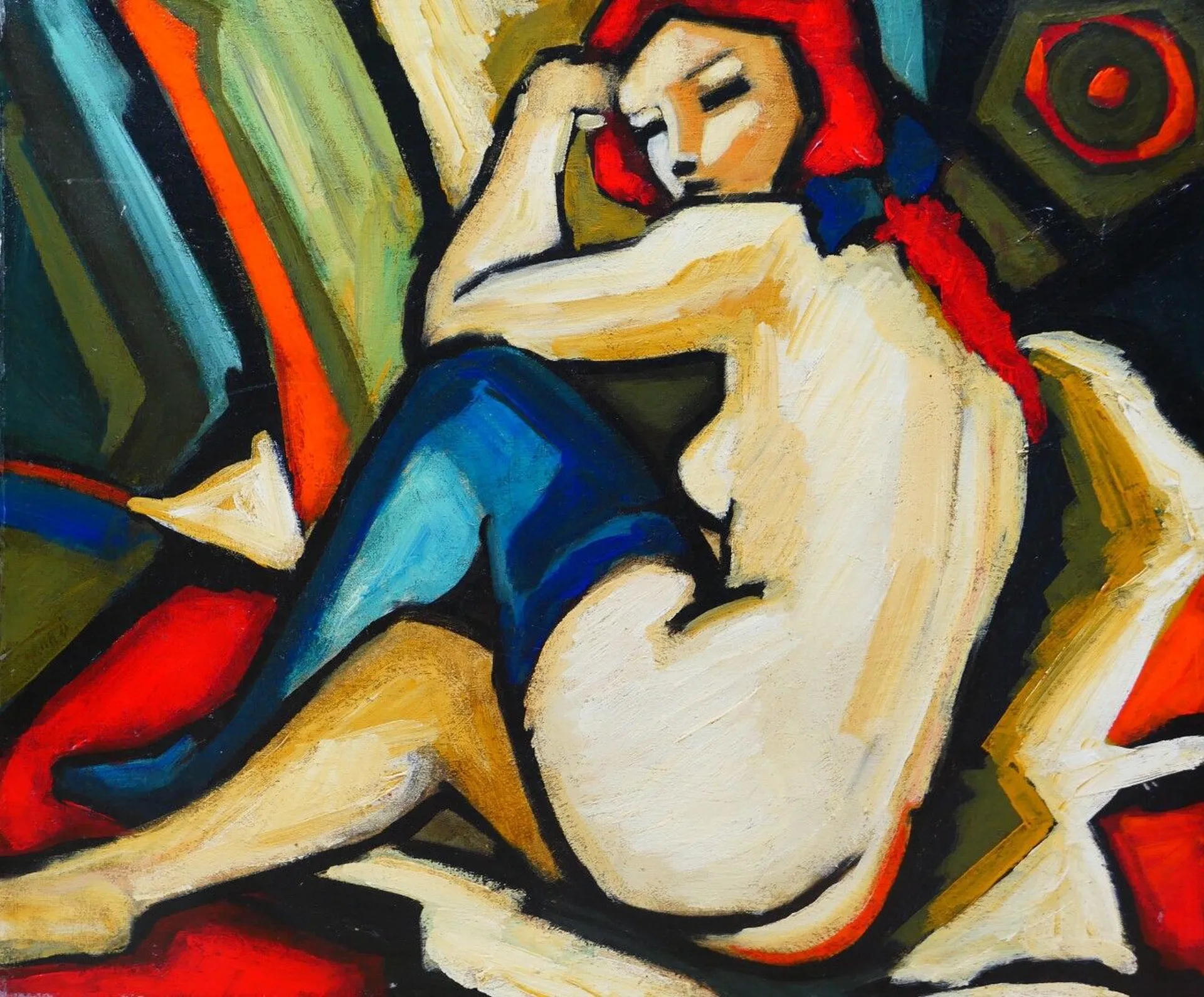 Artwork by Stéphane Arnaud, Nu "Lola", Made of oil on canvas