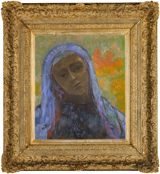 Odilon Redon、Tete de Jeune Femme de Prof Odilon Redon、Tete de Jeune Femme de Prof Head of a Young Woman in