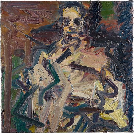 Frank Auerbach | DAVID LANDAU SEATED (1992) | MutualArt