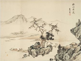 Waiting to cross the Qiujiang River - Chen Junfu