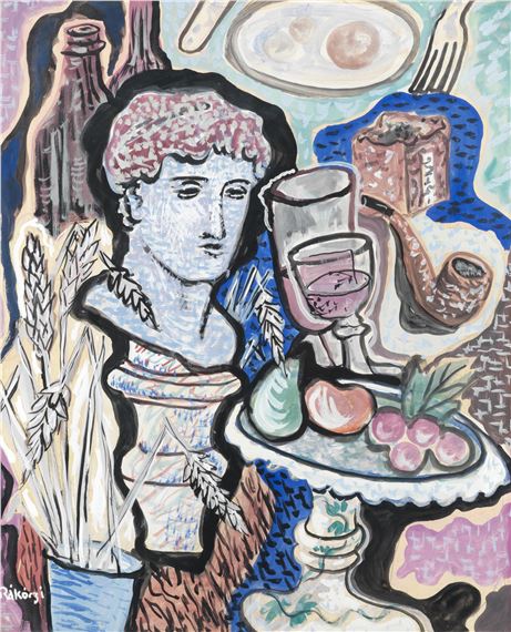 Basil Ivan Rakoczi | Still life with a classical bust | MutualArt