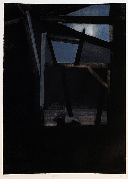 Artwork by Jakub Honetschläger, ř𳦳, Made of color aquatint