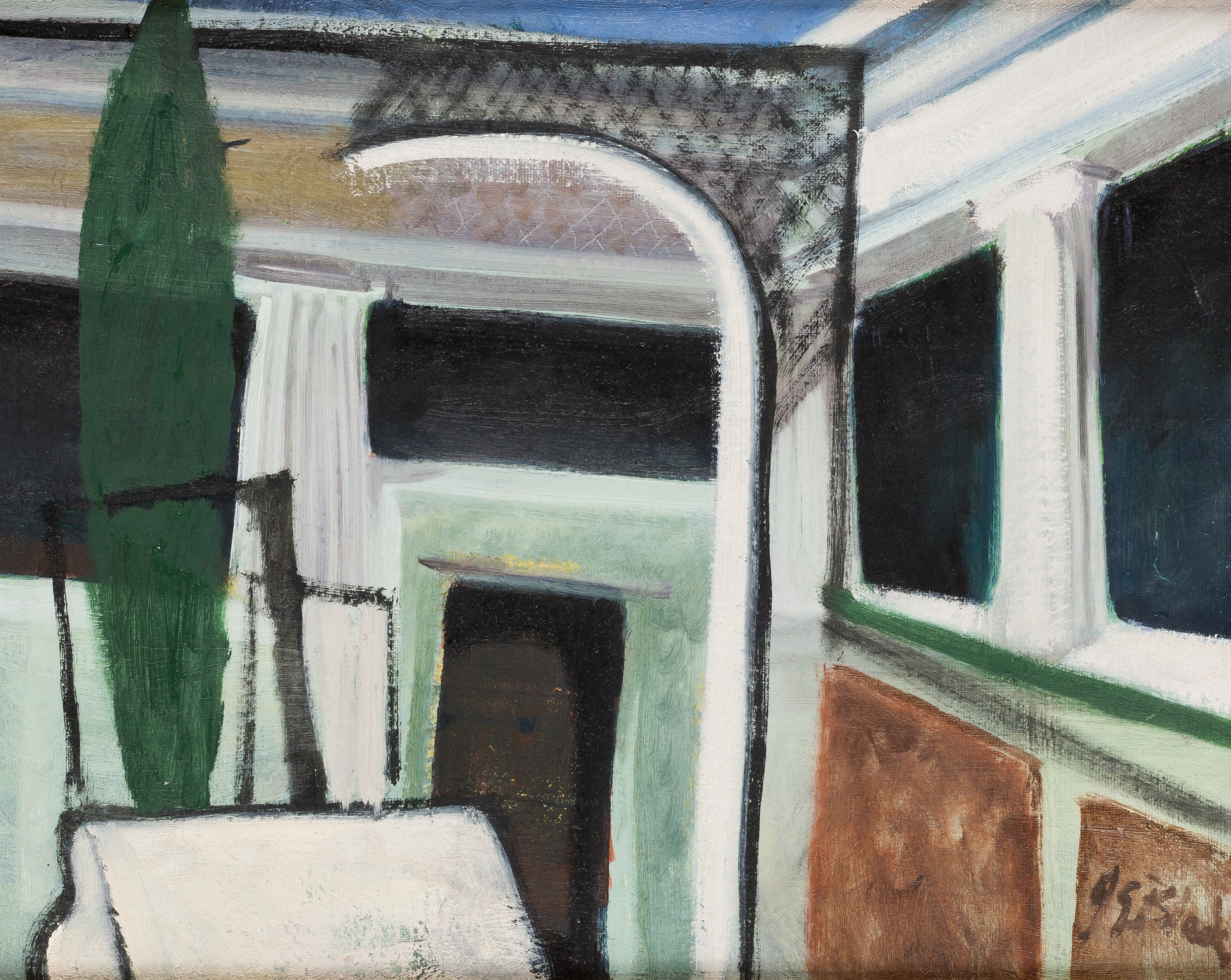 Artwork by James Grant Black, Ciprés, Made of Oil on panel