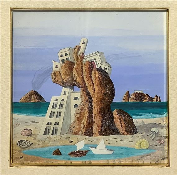 Landscape with buildings by Fabio Aphel