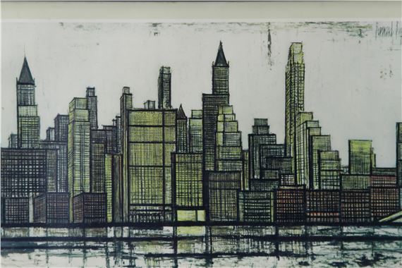 Bernard Buffet | The Skyline of New York (1958) | MutualArt