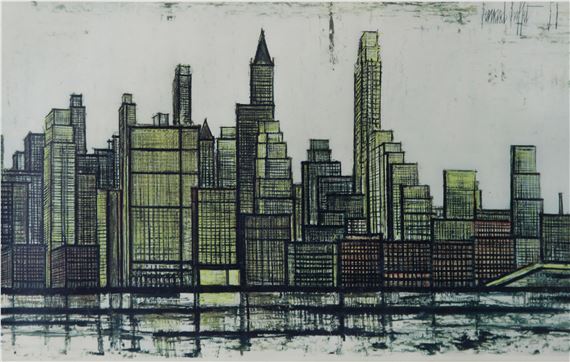 Bernard Buffet | The Skyline of New York (1958) | MutualArt