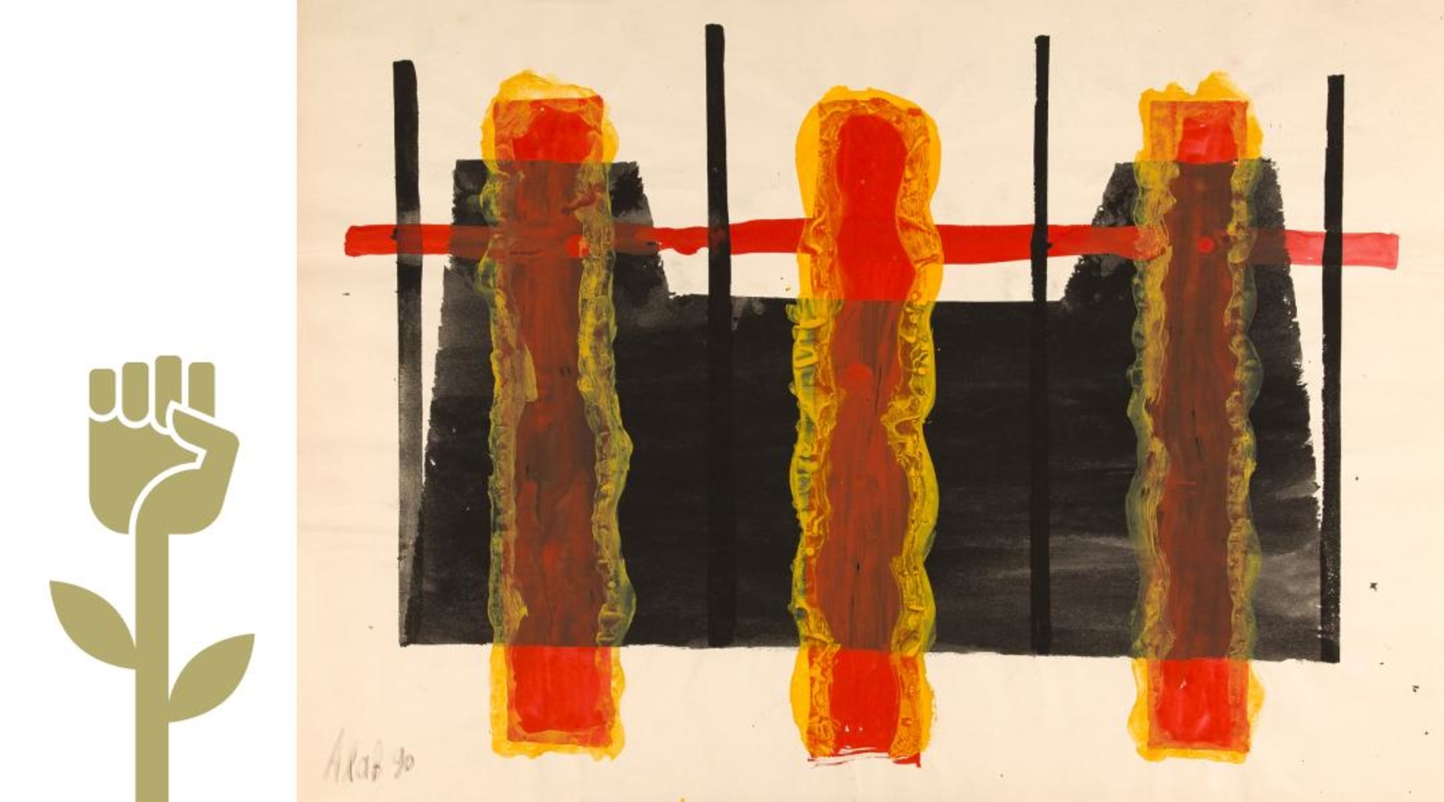Artwork by Valery Aisenberg, Altar II, Made of gouache, acrylic on paper